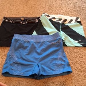 Bundle of women’s volleyball spandex.